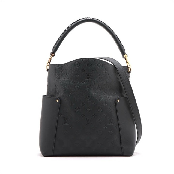 Authentic Louis Vuitton Bagatelle Empreinte NEW black with 2 straps - Picture 2 of 15